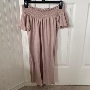 O’Niell (Size XS) Off-the-shoulder Blush Dress